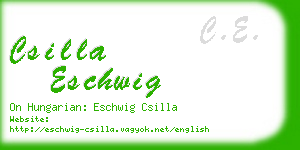 csilla eschwig business card